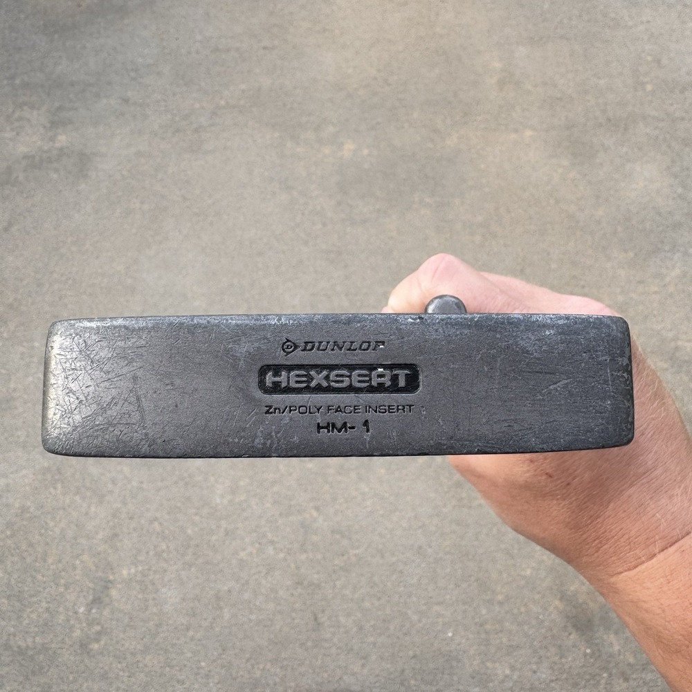 Dunlop Hexsert HM-1 Putter Zn Poly Face Golf Club‎ RH 34.5" Blade Steel Shaft